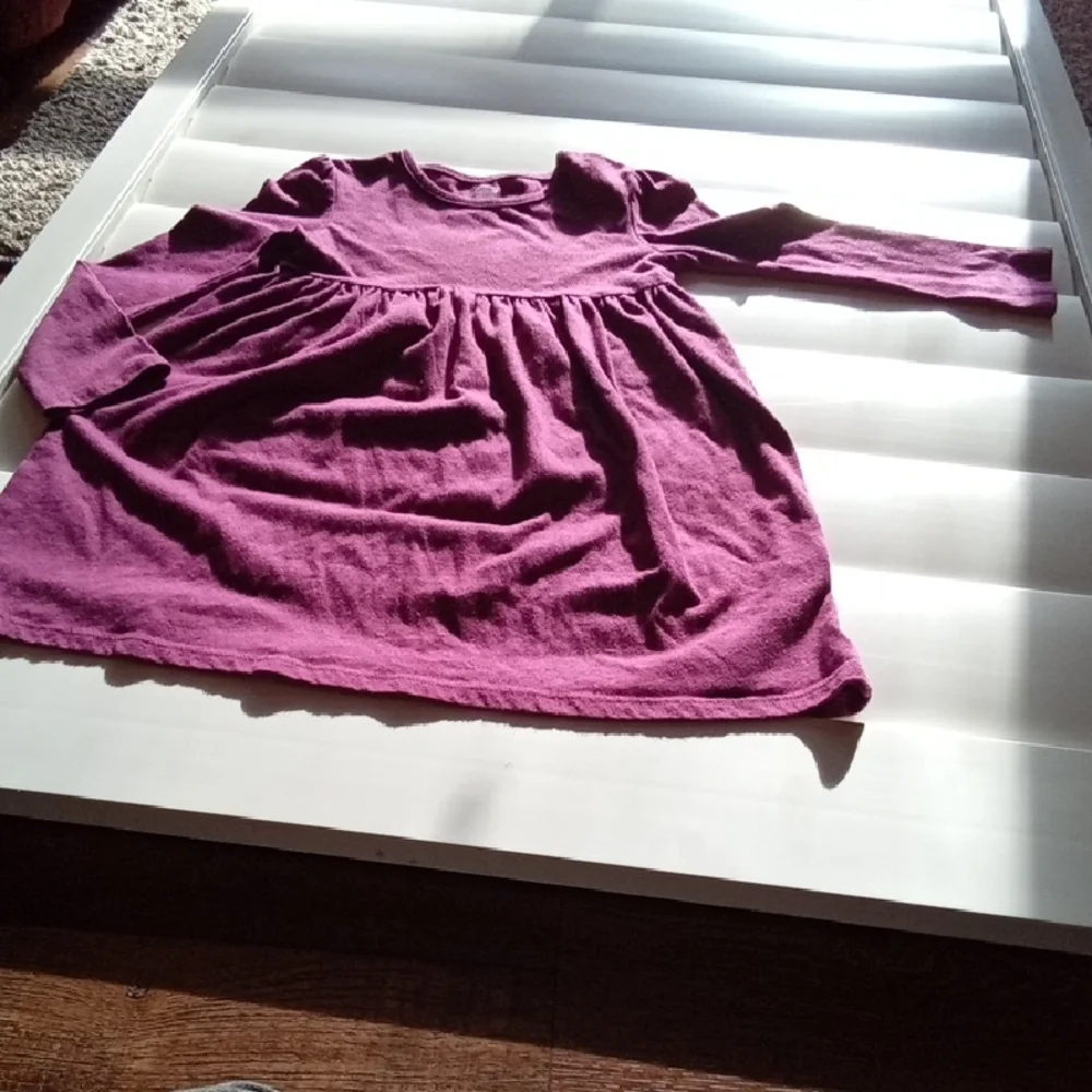 Girls 2 Item Bundle Long-Sleeve Layered Tunic Top in Pink and Purple - Picture 7 of 9